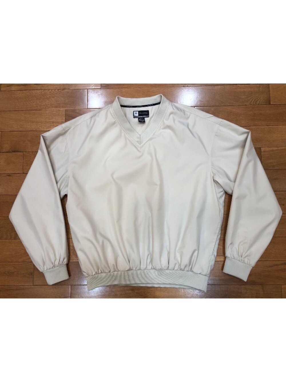 Jos A Bank Leadbetter Golf Fully Lined V Neck Tan Pullover Size M